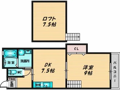 ブラン・ヴェール【2階】の間取り