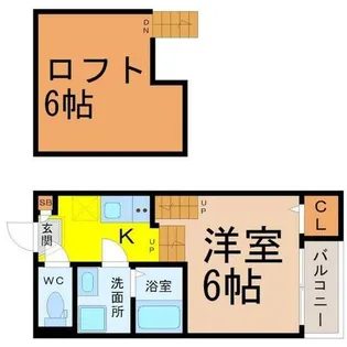 リバーサイド露橋【1階】の間取り