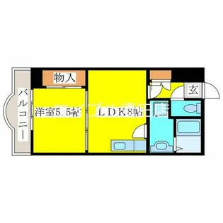 パスウェイ弐番館【403E号室】の間取り