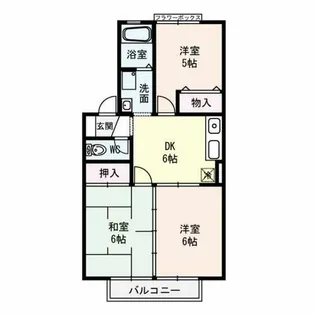 シャルマン横小路【2階】の間取り