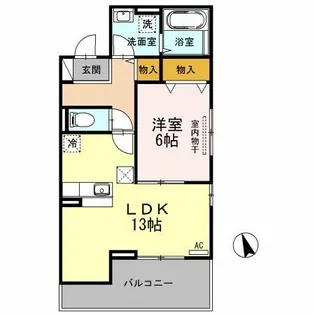 ブルームメゾン【1階】の間取り