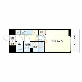 プレサンスブルーム東三国【14階】の間取り