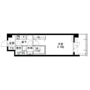 アルティザ姫路【4階】の間取り