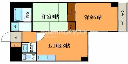 エーデルブルグ【10階】の間取り