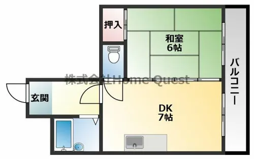 新星ビル布施【8階】の間取り