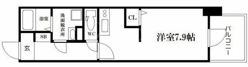 グランパシフィック天満橋【2階】の間取り