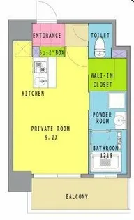ヴィーナスコート福島【203号室】の間取り