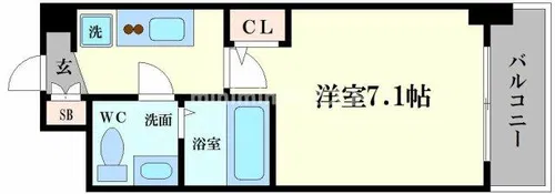セレニテ福島カルム【9階】の間取り