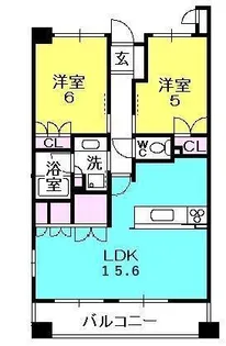 ネバーランド西宮【205号室】の間取り