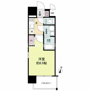 エスリードレジデンス大阪福島シティウエスト【9階】の間取り