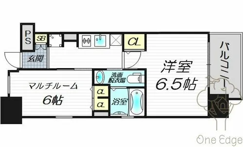 エステムプラザ梅田・中崎町Ⅲツインマークスノースレジデンス【6階】の間取り