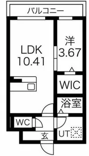 エスグランデ中崎町【1階】の間取り
