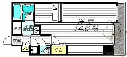 セレニテ梅田北プレミアム【7階】の間取り