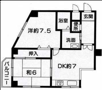 ベネフィス魚住Ⅱ【201号室】の間取り