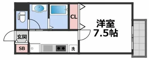 エムフラット衣摺Ⅰ【2階】の間取り