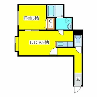 ファボリート【202号室】の間取り