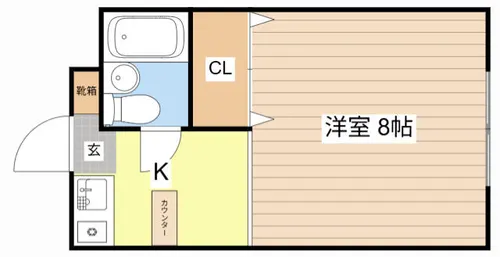 マイハウス朝の詩【102号室】の間取り