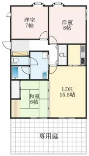 メイプルコート諏訪ノ森【1階】の間取り