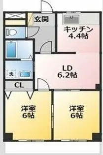 リアルコンフォート【102号室】の間取り