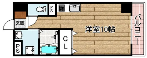 エクセレント大畑【402号室】の間取り