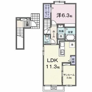 モルゲングランツ【2階】の間取り