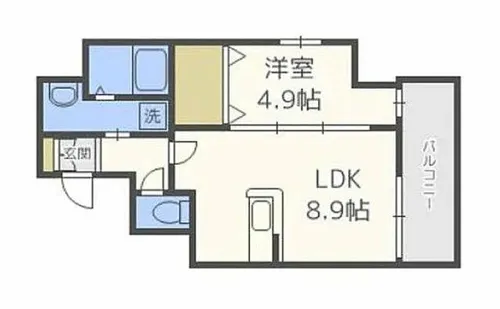 ウインステージ箱崎Ⅱ【12階】の間取り