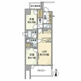 オープンレジデンシア泉【7階】の間取り