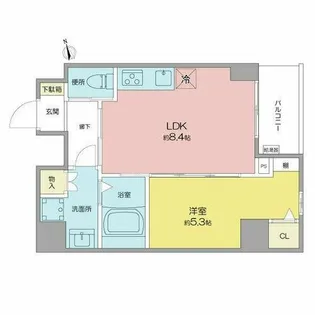 VERITAS IZUMI【9階】の間取り