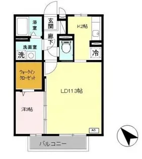 プラシード【2階】の間取り