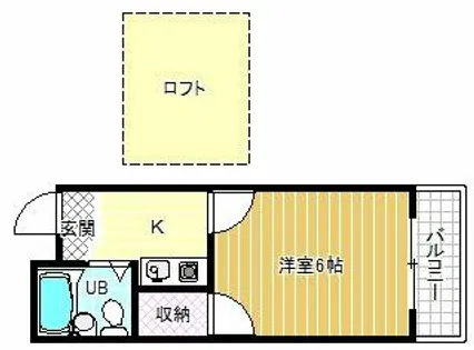 レオパレス羽曳野第2【2階】の間取り