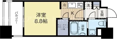 福岡県福岡市東区馬出2丁目【マンション】の間取り