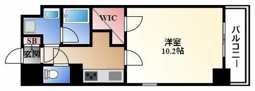 タウンコート御園【5階】の間取り