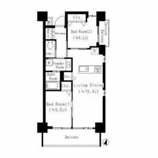 リエンピーレ一色【4階】の間取り