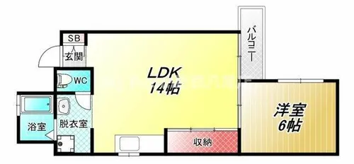 サンハイツ松山【3階】の間取り