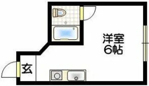 西尾ビル【301号室】の間取り
