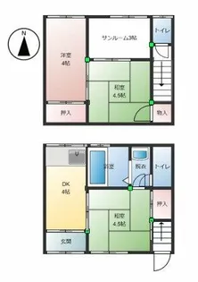 川根テラスハウス【1階】の間取り