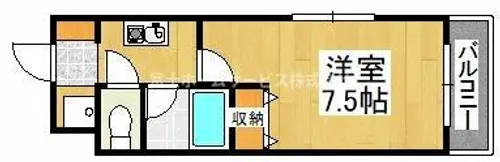 ボナール遠里小野【405号室】の間取り