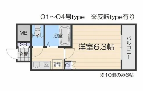 VERGER ZENSHIN【10階】の間取り