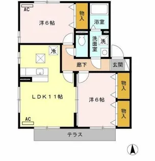 レセンテ柱【1階】の間取り