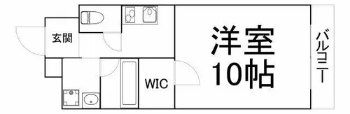 グラート西田辺【6階】の間取り