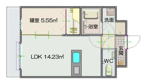 PASTEL CARLA MINOSHIMA【4階】の間取り