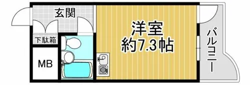 ふぁみーゆ安井Ⅰ【801号室】の間取り