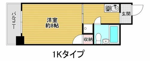 長堀レジデンス【3階】の間取り
