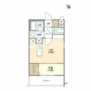 アトリオフラッツ高宮【2階】の間取り