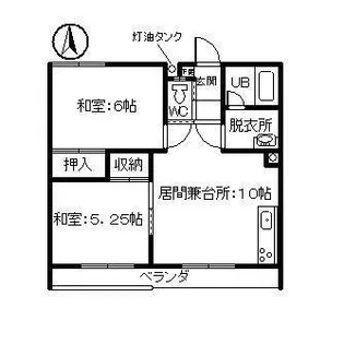 コーポかとう【10号室】の間取り