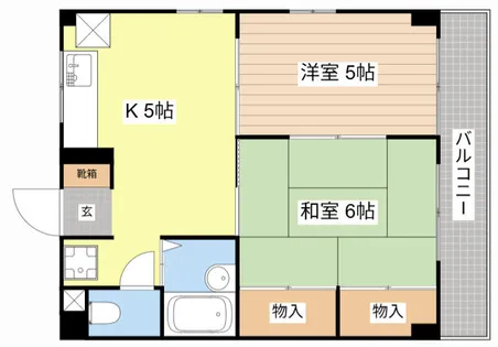 ロイヤルステージ石山【405号室】の間取り