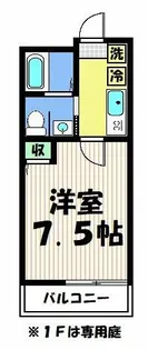 フラッティ堀川高辻【1階】の間取り