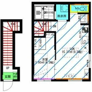 RadIAnce大府Ⅱ(レイディエンス大府Ⅱ)【2階】の間取り