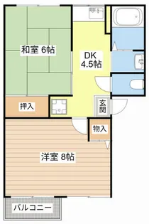 コーポタカハ【202号室】の間取り
