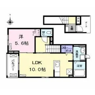 ノバ Ⅲ【2階】の間取り